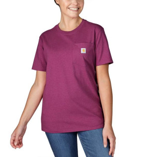 Koszulka Carhartt Heavyweight Pocket Loose Fit MAGENTA AGATE