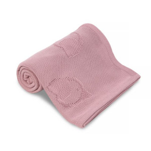 Kocyk bambusowy ptaszki YOONCO dark pink