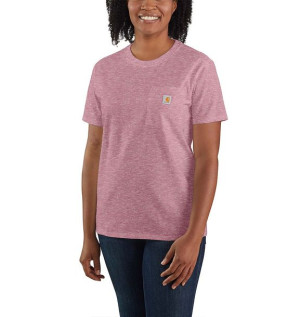 Koszulka Carhartt Heavyweight Pocket Loose FOXGLOVE SNOW HEATHER