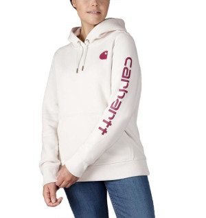 Bluza Carhartt Clarksburg Sleeve Logo Hooded Sweatshirt MALT