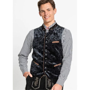 Bonprix Męska Welurowa Kamizelka Z Haftem 54-56 937592