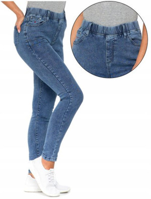 Jeansy Spodnie Skinny z wysokim stanem MORAJ XL