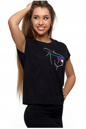 MORAJ T-Shirt Koszulka Damska Oversize Buldog S