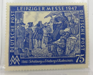 Stary znaczek pocztowy kolekcjonerski Niemcy 1947 Deutsche Post 75
