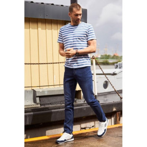 Bawełniany T-shirt W Paski Bio Bawełna 52-54 928618