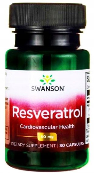 Swanson Resweratrol 50mg 30k. Resveratrol Serce