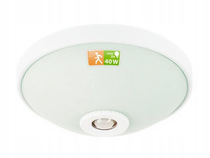 Plafon LED Lampa 2xE27 czujnik zmierzchu i ruchu