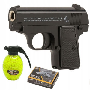 PISTOLET Na Kulki METALOWY COLT C11 + Granat 800