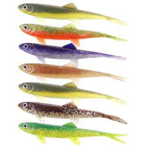 Zestaw Przynęt Gumowych Jaskółki DAM Effzett Split Tail 9cm na Sandacza