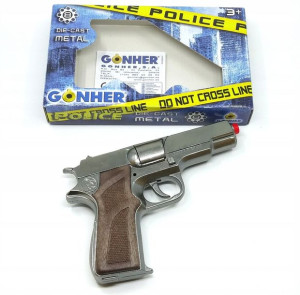 PISTOLET NA KAPISZONY GONHER Metalowy 125/0 + Kapiszony 72