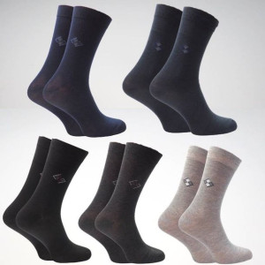 5xskarpety Męskie Bambusowe Mix 40-43