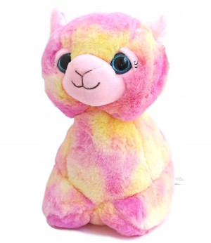 MASKOTKA Pluszowa ALPAKA LAMA Kolorowa - 26 cm