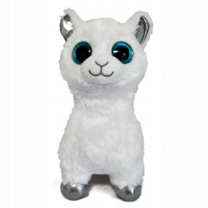 MASKOTKA ALPAKA LAMA Puchata WHITE Sweet - 26 cm