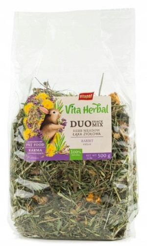 Vita Herbal Duo Snack łąka ziołowa dla królika 500