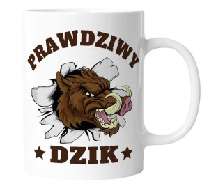 Kubek z nadrukiem PRAWDZIWY DZIK