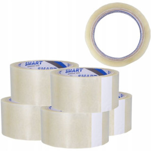 Taśma 48/66y Klejąca Transparent Smart 6 Szt