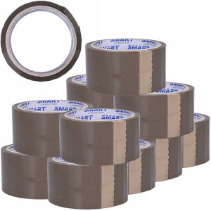Taśma do pakowania BRĄZOWA 48mm 45m AKRYLOWA 12szt