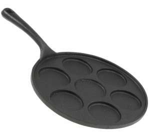 Patelnia ŻELIWNA smażenia jajek pancakes Placków