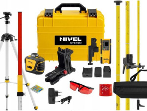 Zestaw Laser krzyżowy NIVEL SYSTEM CL3D  Czerwony + Darmowa DOSTAWA