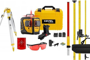 Zestaw Laser krzyżowy NIVEL SYSTEM CL3D  Czerwony + Darmowa DOSTAWA