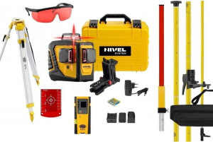 Zestaw Laser krzyżowy NIVEL SYSTEM CL3D  Czerwony + Darmowa DOSTAWA