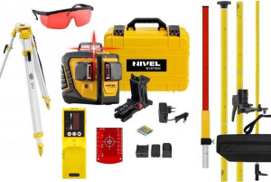 Zestaw Laser krzyżowy NIVEL SYSTEM CL3D  Czerwony + Darmowa DOSTAWA