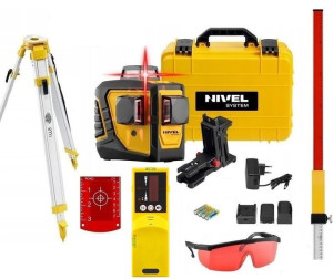 Zestaw Laser krzyżowy NIVEL SYSTEM CL3D  Czerwony + Darmowa DOSTAWA
