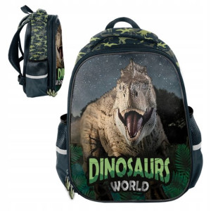Paso Plecak Premium Szkolny Młodzieżowy Dinozaury