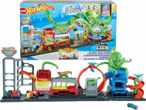 Hot Wheels City Zestaw Megamyjnia Atak Ośmiornicy