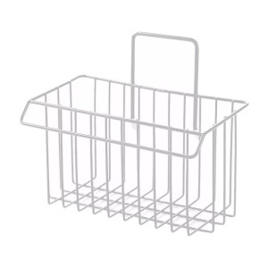 Metalowy KOSZYK koszyczek do łazienki ORGANIZER BIAŁY metalowy zawieszany