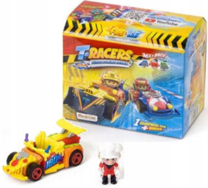 T-racers Seria 3 Square Box Samochodzik + Figurka