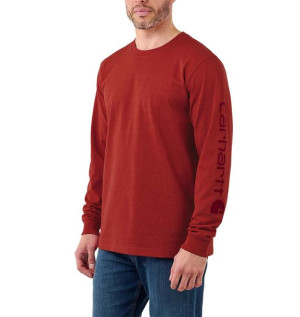 Koszulka Carhartt Logo Long Sleeve T-Shirt CHILI PEPPER