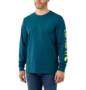 Koszulka Carhartt Logo Long Sleeve T-Shirt NIGHT BLUE HEATHER