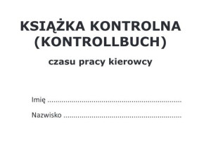 Książka czasu pracy kierowcy PL-DE-FR