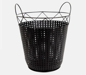 Koszyk Kosz Metalowy Z Uchwytami 32cm Do Domu Ogrodu Mieszkania Na Prezent
