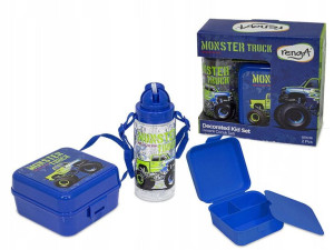Zestaw Lunchbox/ Śniadaniówka + Bidon /monster Truck