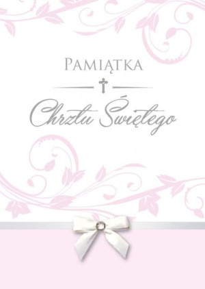 Karnet 3d Z Życzeniami - Pamiątka Chrztu Św./ Chrzest
