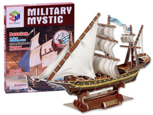 Puzzle 3d Statek Mystic Okręt Morski 129 Elem.