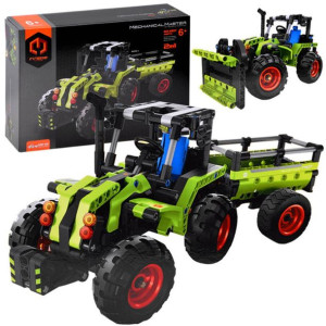 Konstrukcyjne Klocki Techniczne 348 Elem. - Traktor Spychacz 2w1