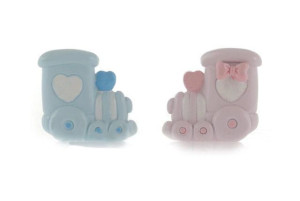 Porcelanowa Ozdoba Pociąg Na Chrzest Urodziny