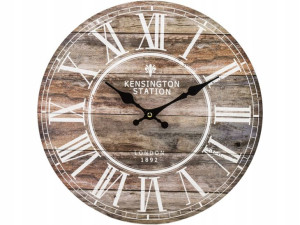 Duży Zegar RETRO ścienny wiszący okrągły - 34 cm