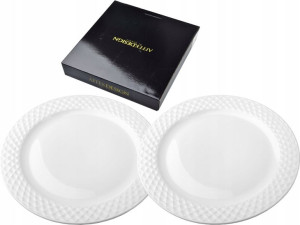 TALERZ OBIADOWY Duży Płaski 26,5cm DIAMENT - 2 szt