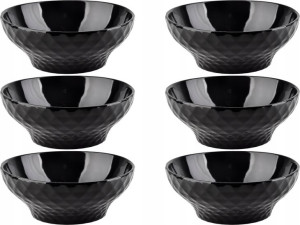 Czarny TALERZ DO ZUPY Miska 700ml DIAMENT - 6 szt
