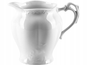 BASIC Mlecznik porcelanowy 250 ml 11x8,5cm - BIAŁY