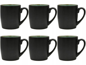 BLACK JEANS TURKUS Kubki ceramiczne 300 ml - 6 szt
