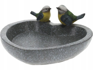 Poidło ogrodowe dla ptaków - 25,4 x 25,4 x 10,5 cm