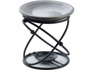 SZARY Metalowo Ceramiczny KOMINEK ZAPACHOWY 10 cm