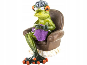 Figurka Babcia Żaba na fotelu - NA DZIEŃ BABCI