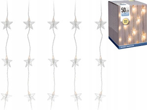 Girlanda Kurtyna 50 Warm Led Gwiazdki 230v - 90 Cm