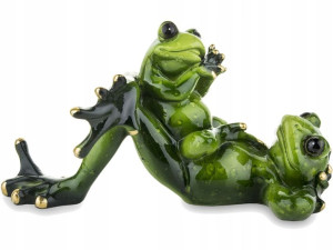 Figurka 8,5x15x8 cm - Żaba Rodzic z Dzieckiem